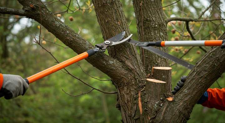 7.  élaguer un arbre